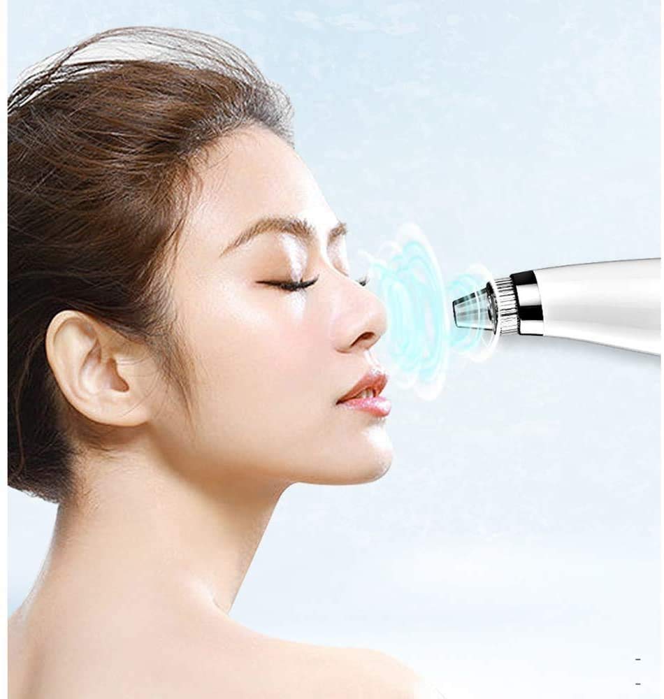 Aspiratori di rimozione di Blackhead - Strumento di rimozione dell'estrazione del Viso aspiratore del pulitore del Pulito del pori Elettrico, 6 snelle Funzionali Regolabili della Pelle