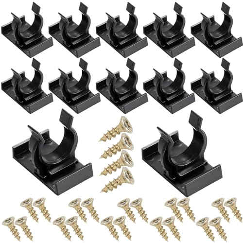 12 Pack Kitchen Plinth Leg Clips & Brackets Durable Kick Board Support Clips with Screws for Easy Cabinet Installation