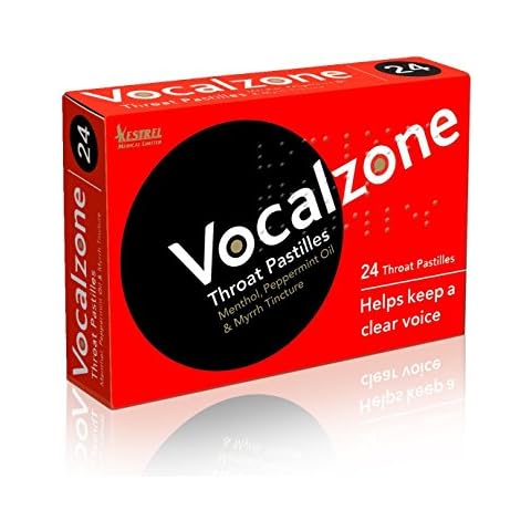 Vocalzone Throat Pastilles Original 3 packs 24- For Sore Throats and Hoarseness When Overusing Your Voice. Produced and sold in the United Kingdom since 1912 Cover