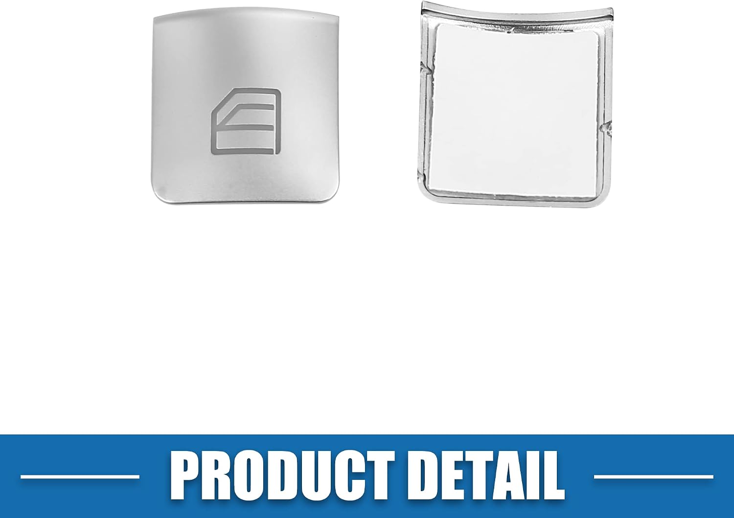 Window Switch Button Trim Cover Sticker Interior Door Armrest Window Lift Switch Cover for Benz a B Class 13-17 Chrome Silver Tone (Set of 14)