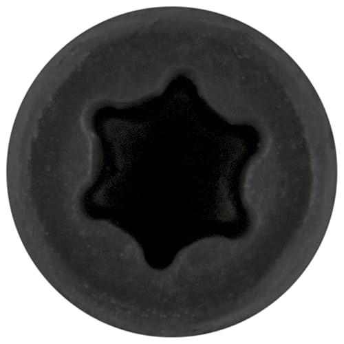 Miniatura 3 de Jake Sales 10 tornillos de madera compuestos de color gris abedul de 2-34 pulgadas con cabezal de accionamiento TorxStar - Revestimiento exterior -