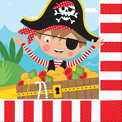 Preisvergleich Produktbild amscan 511622 33 cm Servietten Little Pirat