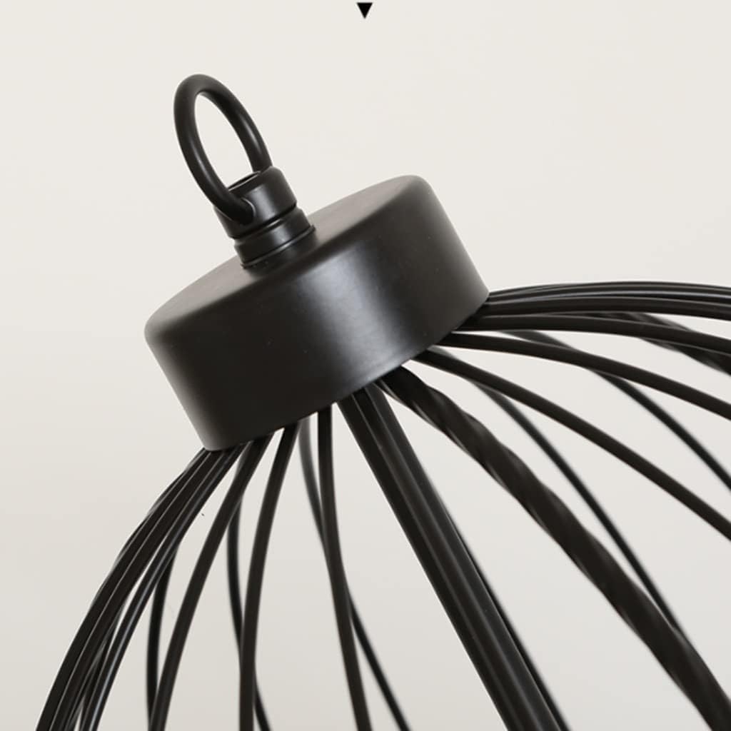 Lampa stojąca, wysokiej jakości lampa podłogowa, pogrubiona podstawa, metalowy klosz, lampa podłogowa z kreatywnym drążkiem do klatki dla ptaków, lampa do czytania, doskonały wybór (czarna)