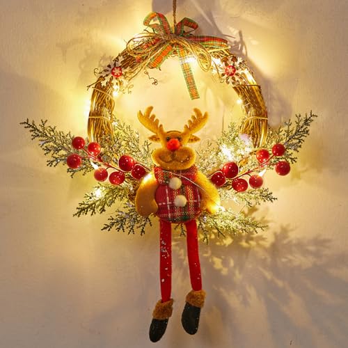 Türkranz Weihnachten, 35 cm Weihnachtskranz, Weihnachten Deko...