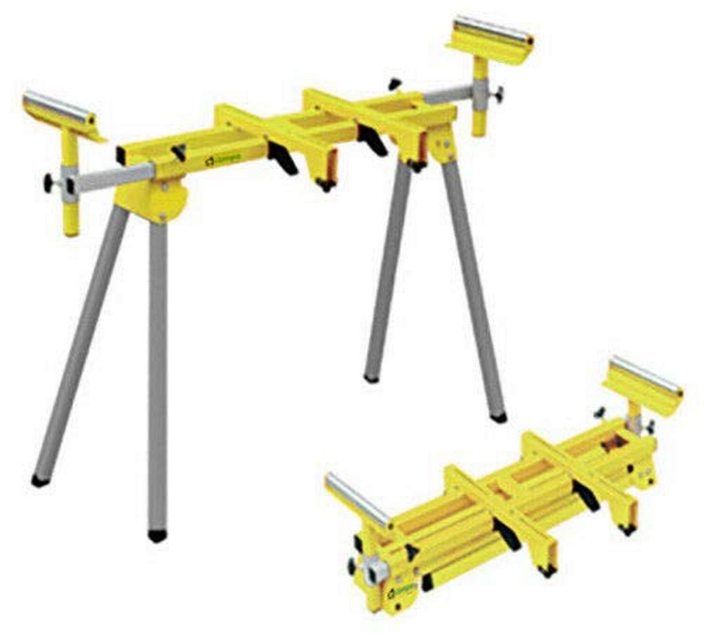 Compa Cavalletto porta troncatrici, Piedi richiudibili con bloccaggio rapido, Estensione massima dei supporti 75 cm, Portata massima 150 kg, Dimensioni 93/196 x 54 x 81/93 cm - 9,8 kg