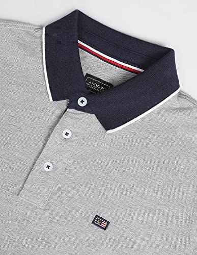Arrow Tipped Contrast Collar Polo Shirt