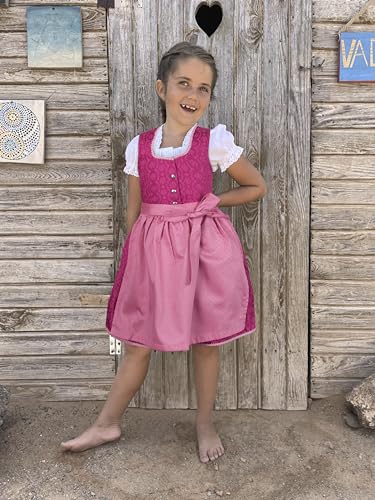 Robe costume traditionnel fille rose pour fêtes de famille Ramona Lippert - 2