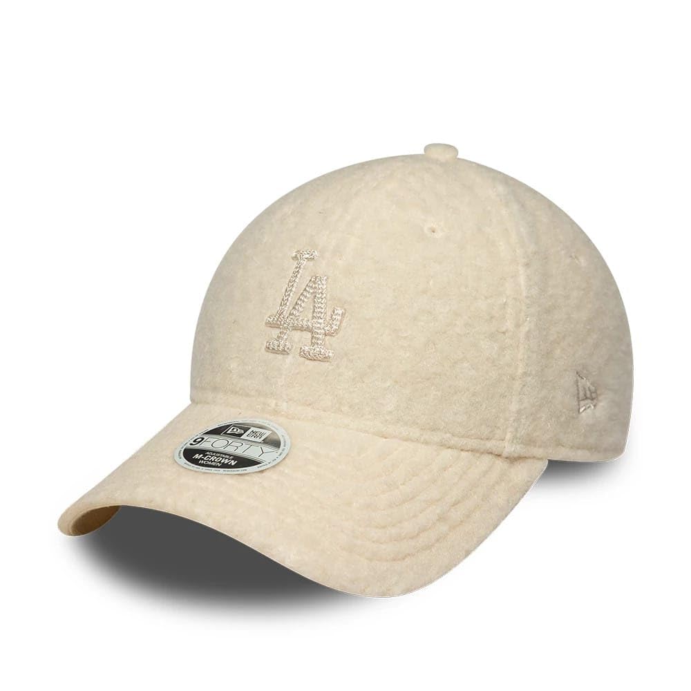 New Era Los Angeles Dodgers Winter Borg 9Forty Adjustable M-Crown Cap Beig