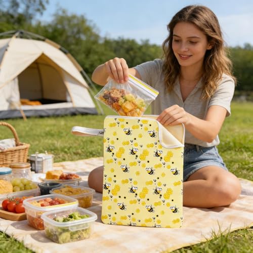 Sacs de conservation à cire d'abeille lavables pour la cuisine