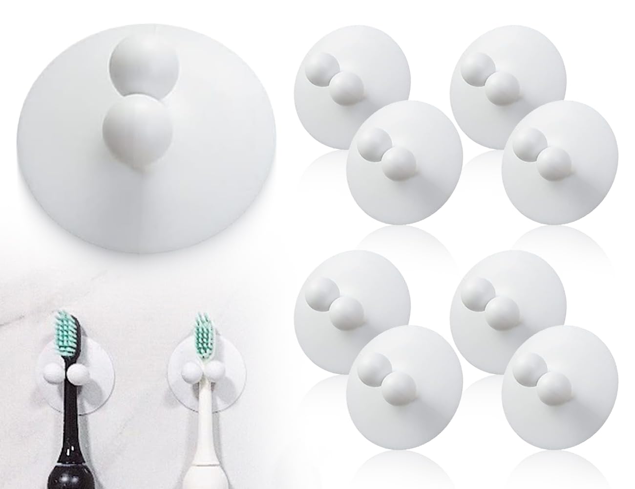 lot de 8 porte-brosses à dents