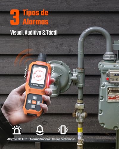 TOPTES CT-580 Detector de monóxido de Carbono recargable de 0-1000PPM 6