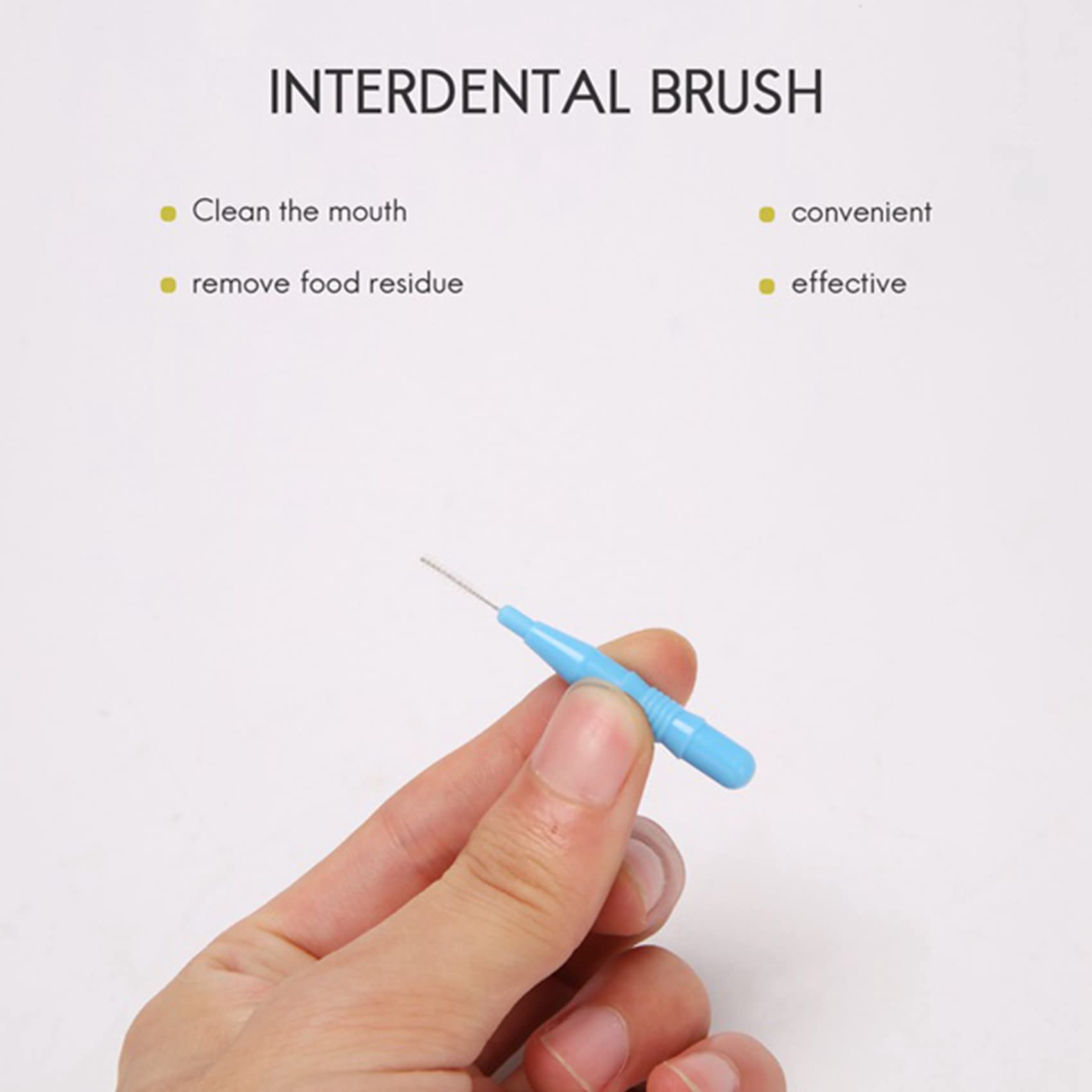 Cepillo Interdental de 1000 Piezas Dientes Suaves Selecciones Dentales Cepillo Interdental de Hilo Dental Recarga de Limpiadores de Palillos Dentales