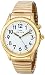 TimeOptics Men's Talking Gold-Tone Day & Alarm Expansion Bracelet (ITEM #TOM128)