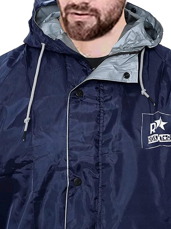 Image of Premium Brand Rain Coat for Men's & Women(Rain Coat for Men Waterproof for Bike Raincoat for Men with Hood. Set of Top and Bottom. Classic Series