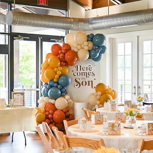 Image of Here Comes the Son Balloon Arch Garland Kit Back to School Party Decoration