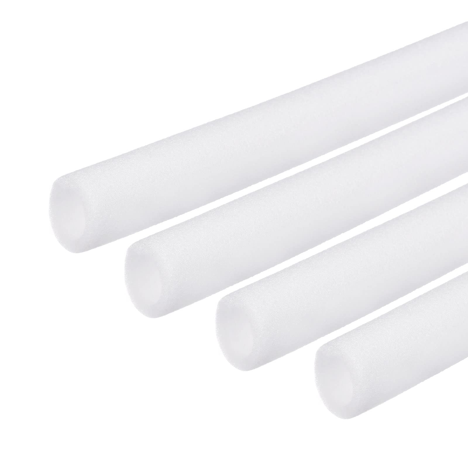 Manchon de protection en mousse pour isolation de tuyau blanc 20x30mm Lot de 4