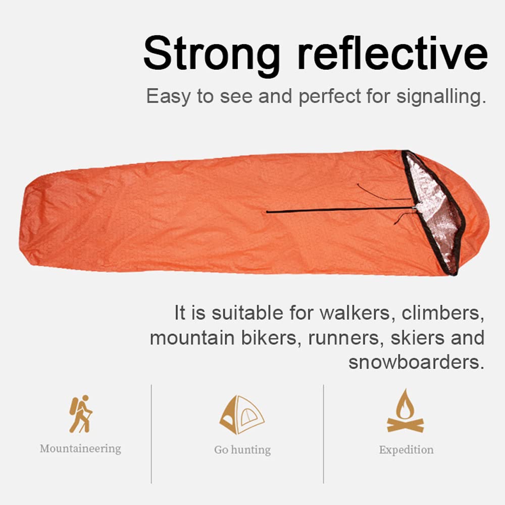 Outdoor-Schlafsäcke, tragbarer Notfall-Schlafsack, leichter Nylon-Schlafsack für Camping, Reisen, Wandern