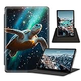 DSIVIKIZ Folio Stand Rotating Case for Lenovo Tab P11 Plus 2021 / Tab P11 / Tab P11 2020 TB-J606F TB-J606X / P11 Plus TB-J607–Turtle in Space, Shockproof Multi-Viewing Angles Cover