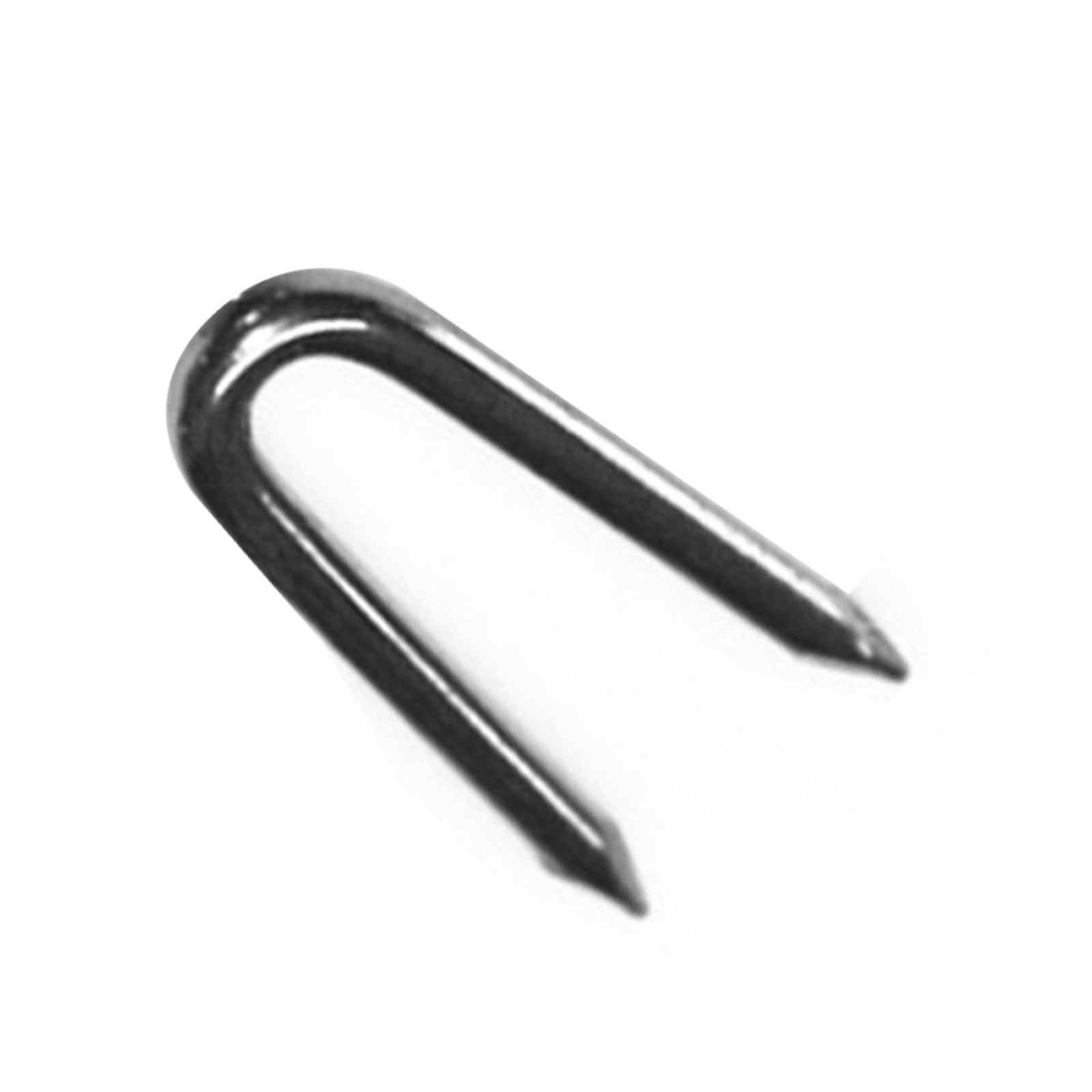 QIXIAMO Fence Nails Metal Wire Mesh Clips Good Rust Resistant UShaped Nails Heavy Duty Wire Fence Connectors 3 Sizes for Installation