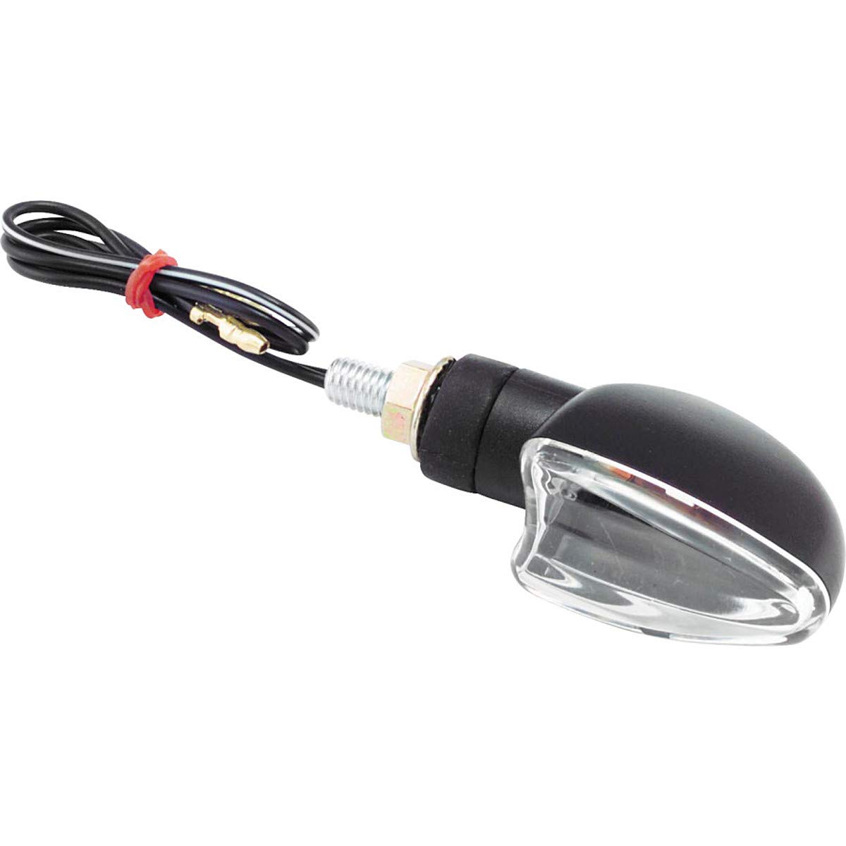 BikeMaster Universal Mini-Stalk Turn Signals, Black/Clear