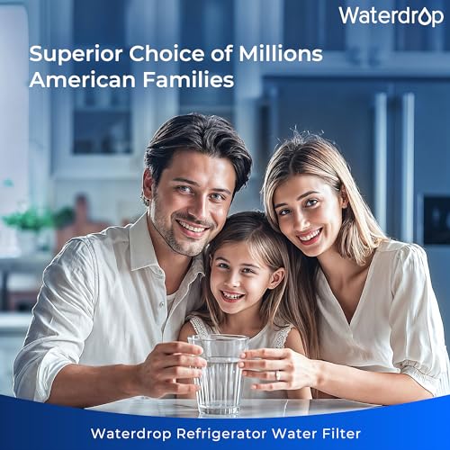 Waterdrop Plus DA29-00020B NSF 401&53&42 Certified Refrigerator Water Filter, Replacement for Samsung® Water Filter HAF-CIN/EXP, HAF-CIN, FMS-2, RF28HMEDBSR, RF263BEAESR, 3 Filters (Package May Vary)