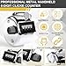 2PCS Premium One Hand Counter Clicker, Silver Metal Clicker Counter, Manual Mechanical People Counter Clicker with Nylon Lanyard, 4-Digit Number Count Tally Counter Clicker for Golf, Lap & Row Etc.