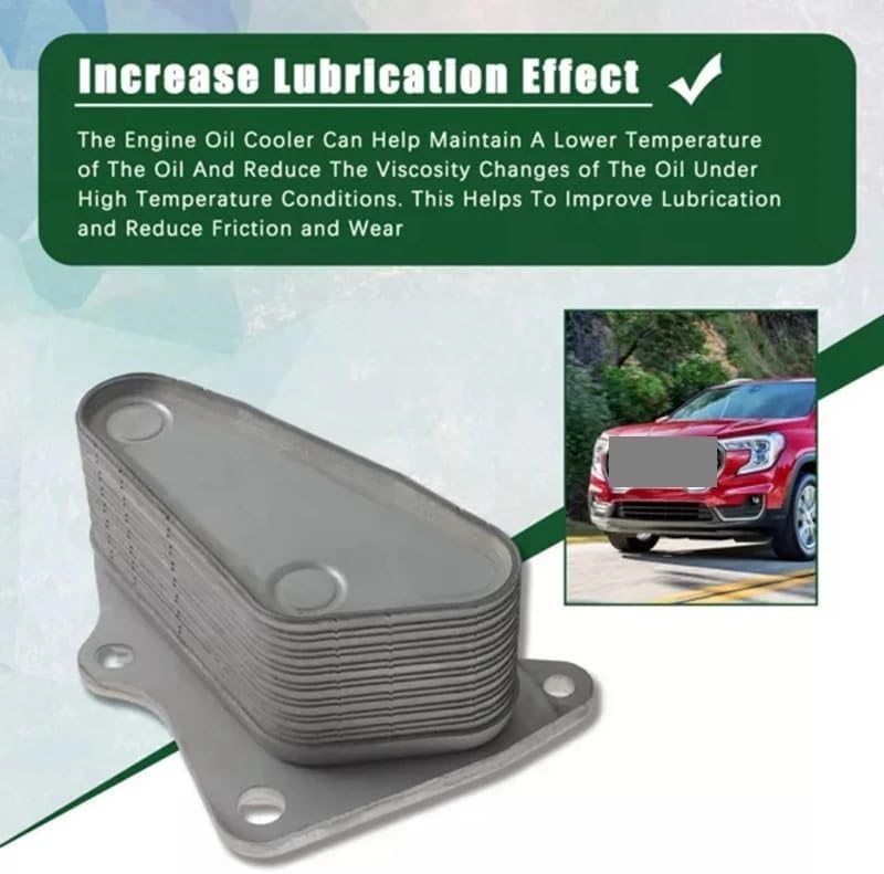 1 Pcs Engine Oil Cooler Radiator Compatible With Buick Encore Compatible With Cruze Malibu 1.4L 1.5L 12678774 12640136