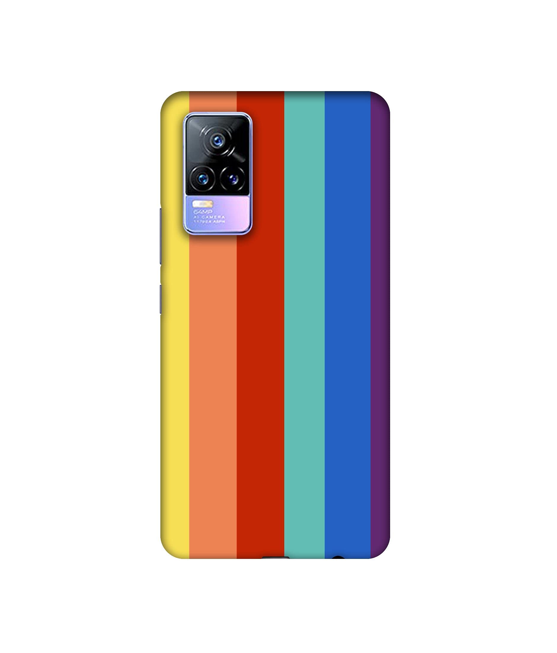 Casotec Basic Case for Vivo Y73 (Plastic_Multicolor)