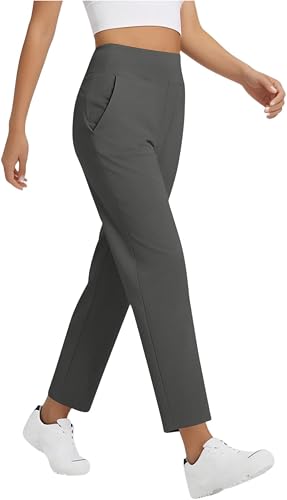 Golf Pants Women Tummy Control Stretch Petite Ankle Length Pants