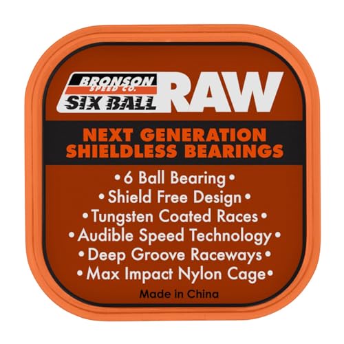 ベアリング BRONSON 6-BALL RAW BEARING Amazon.co.jp: 6-Ball Raw Bronson スケートボードベアリング