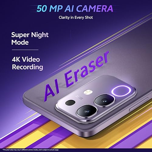 Image of vivo T4x 5G (Pronto Purple, 8GB RAM, 256GB Storage) | 6.72 inch FHD+ 120Hz LCD Display | Dimensity 7300 (4nm) Processor | 50MP+2MP Camera | 6500mAh, 44W FlashCharge | IP64 | Wi-Fi 6, BT 5.4 | IR Blaster