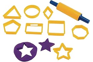 Play Dough Cutters and Rolling Pin Set
