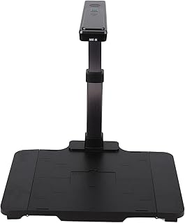 Document Camera Scanner, Aluminum Alloy Book Scanner with CMOS Sensor, Portable USB Document Camera for Home, Teacher, Lawyer, Administration, Finance