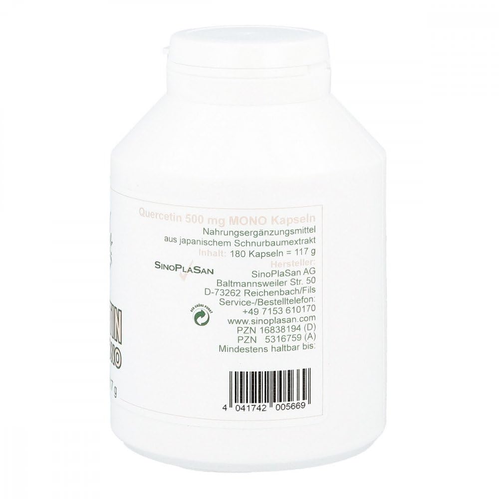 Quercetin 500 mg Mono Kapseln 180 stk