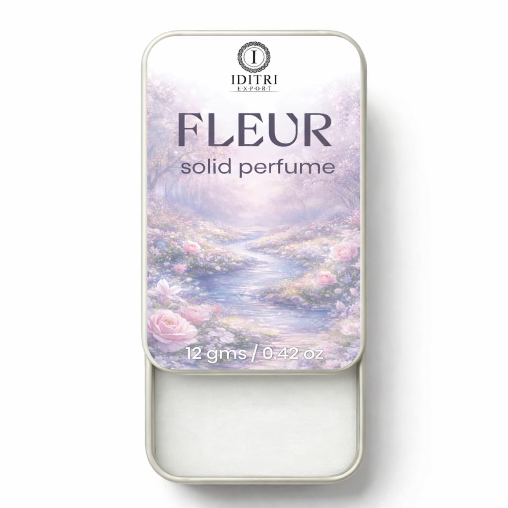 Solid Perfume Fleur | lily of vally | Alcohol Free Wax Perfume Balm, Long Lasting Pocket Fragrance Tin 12g, Non Greasy Smooth Glide, Travel Friendly Unisex | Men & Women | Touch Up-picture-38