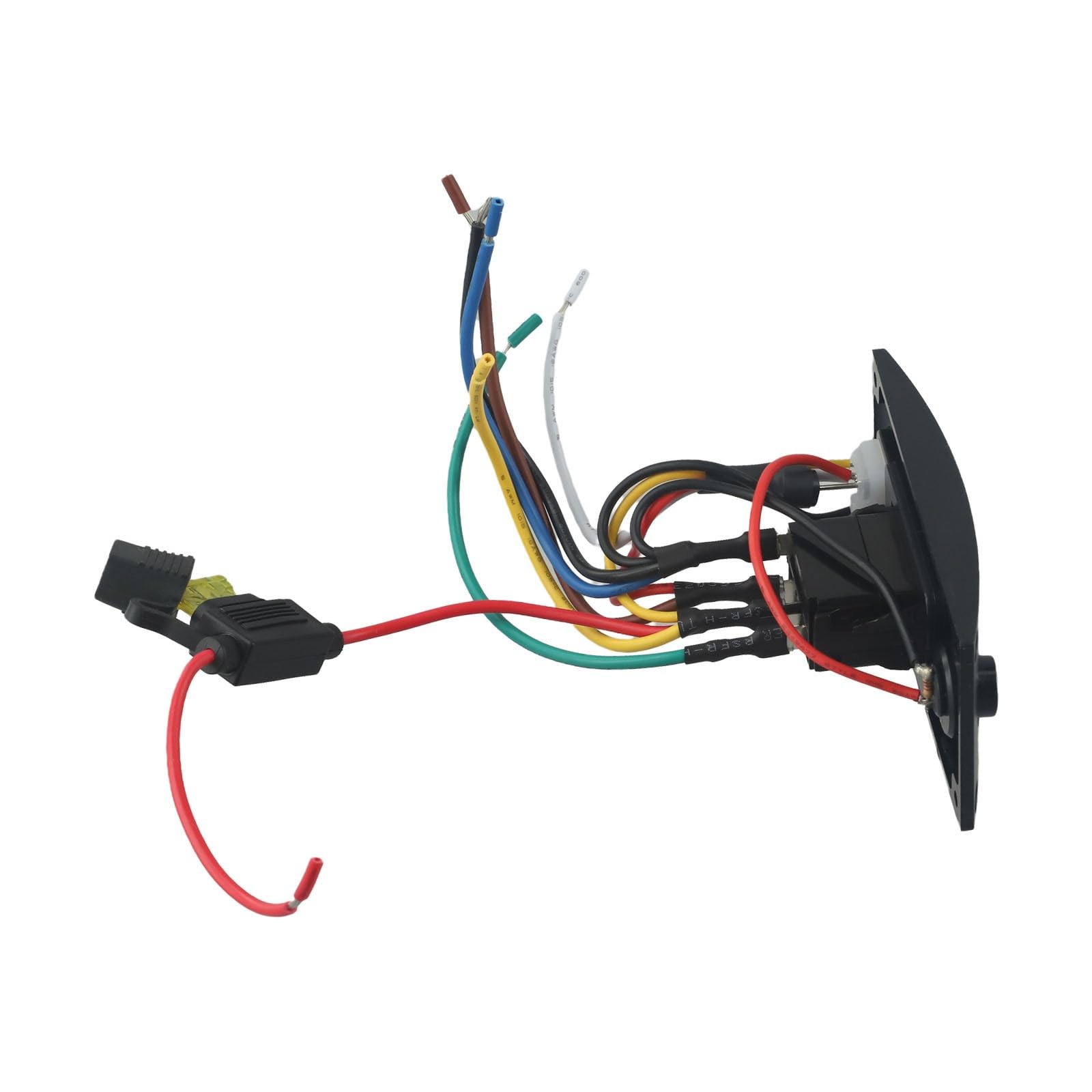 Pannello interruttore pompa di sentina a 3 vie, 12 V/24 V con allarme, impermeabile IP66, controllo manuale automatico, fusibile 20 A, etichetta retroilluminata per barche marine