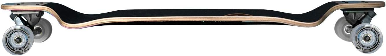 Yocaher Drop Down Longboard Complete Cruiser 41.25" x 10" w/Premium Black Grip Tape, Heavy Duty Aluminum Alloy Truck, 71mm Longboard Wheels, and ABEC-9 Bearings