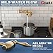 GIMILI Brushed Gold Pot Filler Faucet Wall Mount Kitchen Faucets Over Stove Faucet Folding Faucet with Double Joint Swing Arms