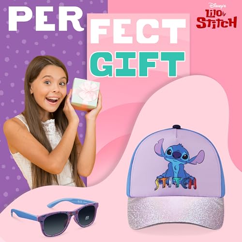 Disney Girls Sunglasses and Baseball Cap Set, Adjustable Sun Hat 100% UV Sunglasses - Girls Gifts4