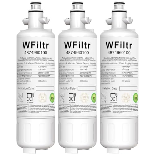 WFiltr 4874960100 - Filtro de repuesto para refrigerador Beko 4874960100 (paquete de 2)