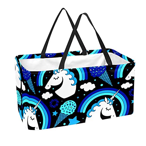 Panier de courses lavable grand sac réutilisable et pliable pour livraison repas