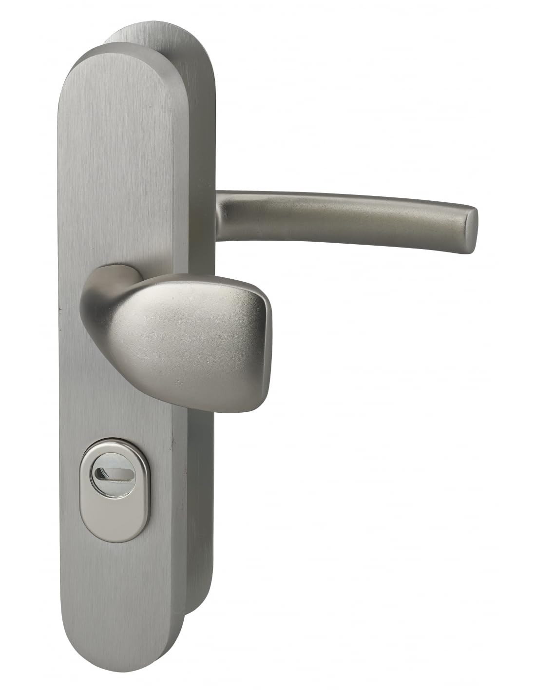 Paire De Poignées De Sécurité Pour Porte D'entrée – Design Tendance, Noir Mat, Aluminium