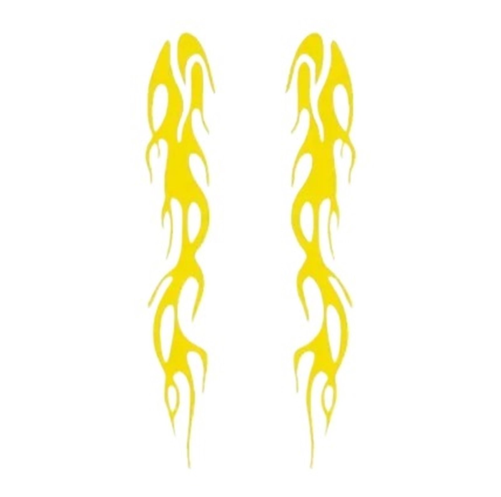 ZUXWUX Car Decal Motorcycle Flame Tank Car Stickers Totem Fire Garland(Color4,15CM)