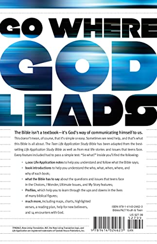 Tyndale NLT Teen Life Application Study Bible (Hardcover), NLT Study Bible with Notes and Features, Full Text New Living Translation - Image 2