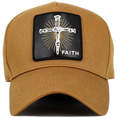 Image of KBETHOS Praying Hands Rosary Dad Hat Baseball Cap Unconstructed Polo Style Adjustable Unisex