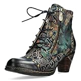 Das Obermaterial aus hochwertigem Leder und Textil wird von einem auffälligen Blumenmuster geziert.