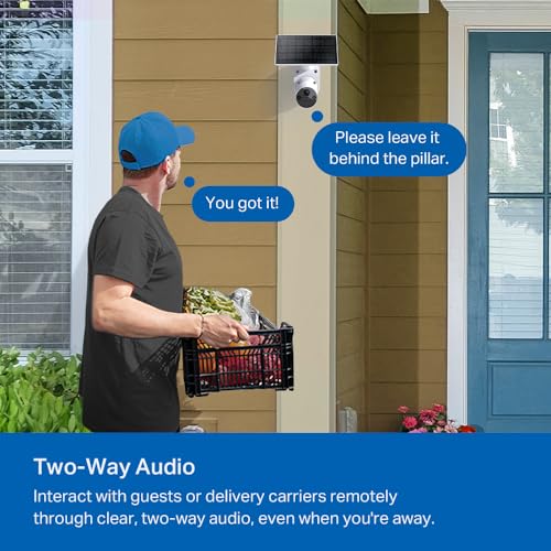 TP-Link Tapo SolarCam C402 Outdoor 1080p Battery Camera w/ Solar Panel Base Kit - image 8