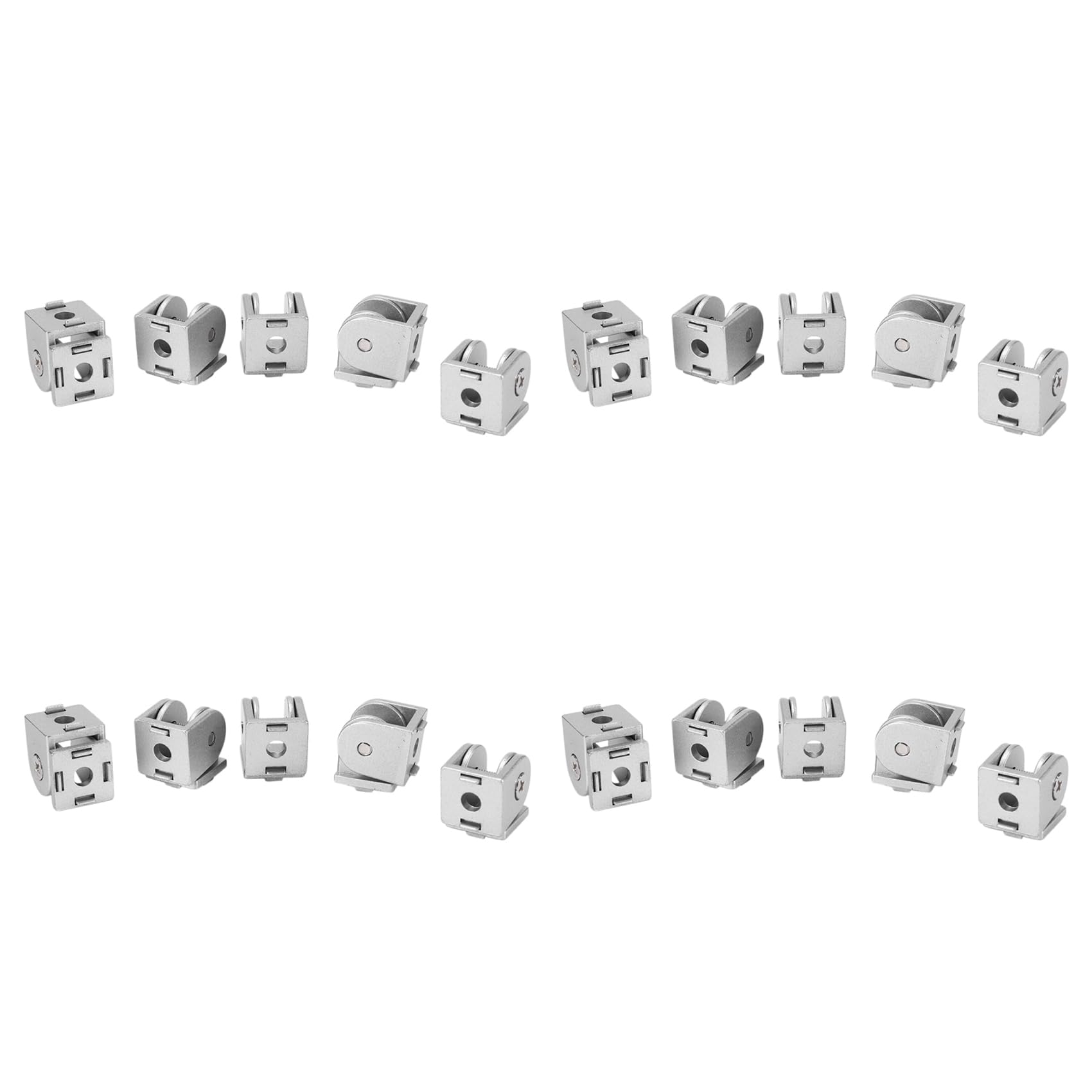 Jnchdghwa 20Pcs Zinc Alloy Pivot Joint for Aluminum Extrusion Profile 2020 Series, Flexible Pivot Joint for 2020 Aluminum Profile