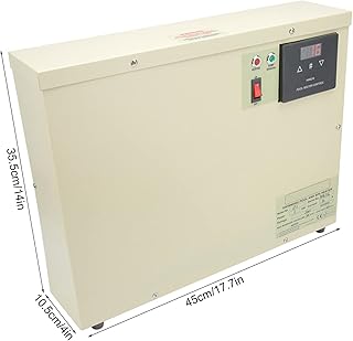 Cyfrowy termostat, termostat Łatwy w obsłudze Inteligentny z 2 X złączem do basenu do ogrzewania SPA(Amerykański 240V, różowy)