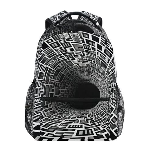 Backpack Hole Black Hole 3d Daypack Shoulder Bag Book Bag Lightweight Back Pack 11.4 ×16 In